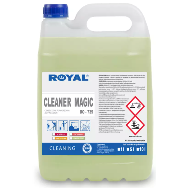 Płyn do mycia i czyszczenia Cleaner Magic 5 l - zapach Green Tea